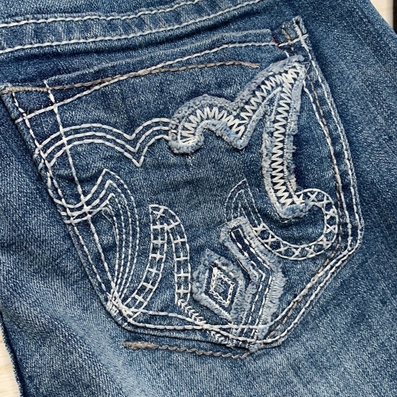 MEK Women's Boot Cut Jeans - Dark Blue - Picture 3 of 13